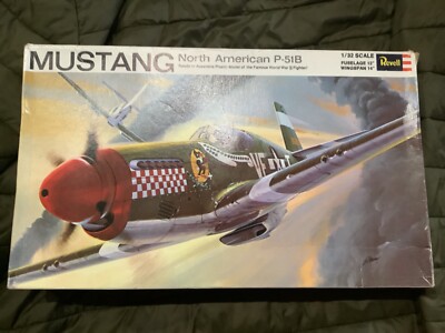 Vintage rare estate - Revell MUSTANG N. American P-51B Kit - 1:32 (H-295)