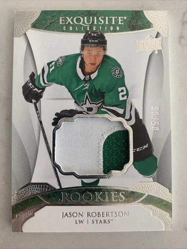 2020-21 Black Diamond Exquisite Rookies Patch Jason Robertson /99