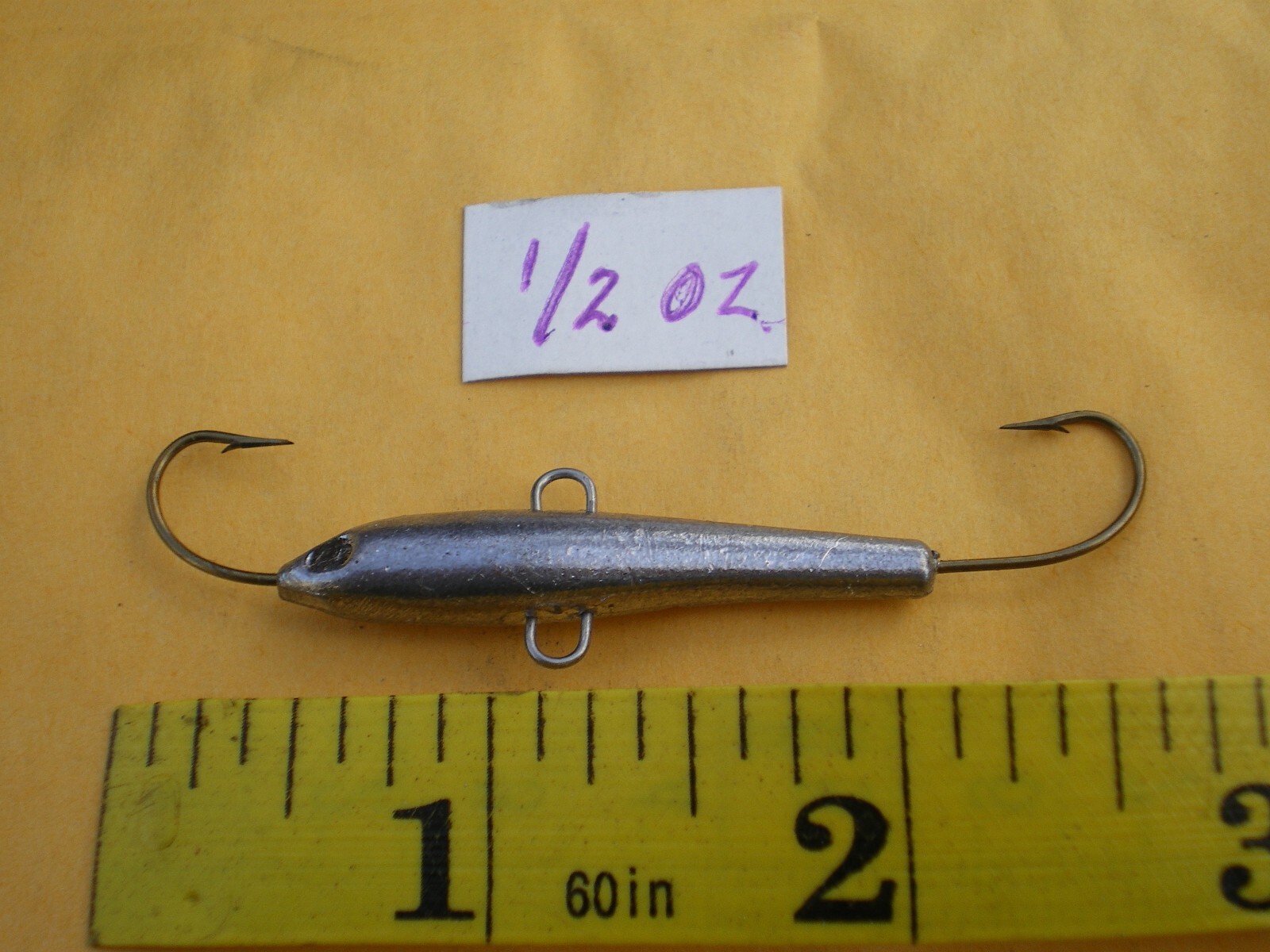 Lot De 20 Leurres Jig Minnow 1/2 Oz Non Peints - Pour Pêche En Glace Et Jigging, Hameçon Latéral #8