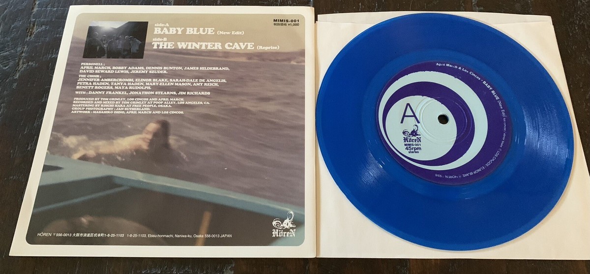APRIL MARCH & LOS CINCOS Baby Blue 7” Vinyl-The Shitbirds
