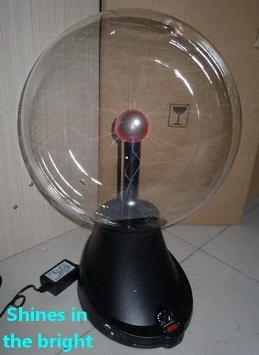 12" Red Tesla Plasma Ball Lamp Light Bluetooth Speaker for Holiday Party Bar - Image 2 of 4