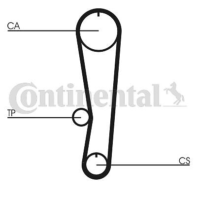Zahnriemen Continental CTAM CT824 passend für SUBARU SUZUKI - Bild 2 von 4