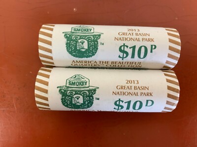 2 Rolls 2013 P D GREAT BASIN  National Park Quarters America the Beautiful