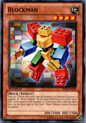 blockman yugioh card Yu-Gi-Oh! Card BP02-EN049 Blockman (Mosaic Rare )