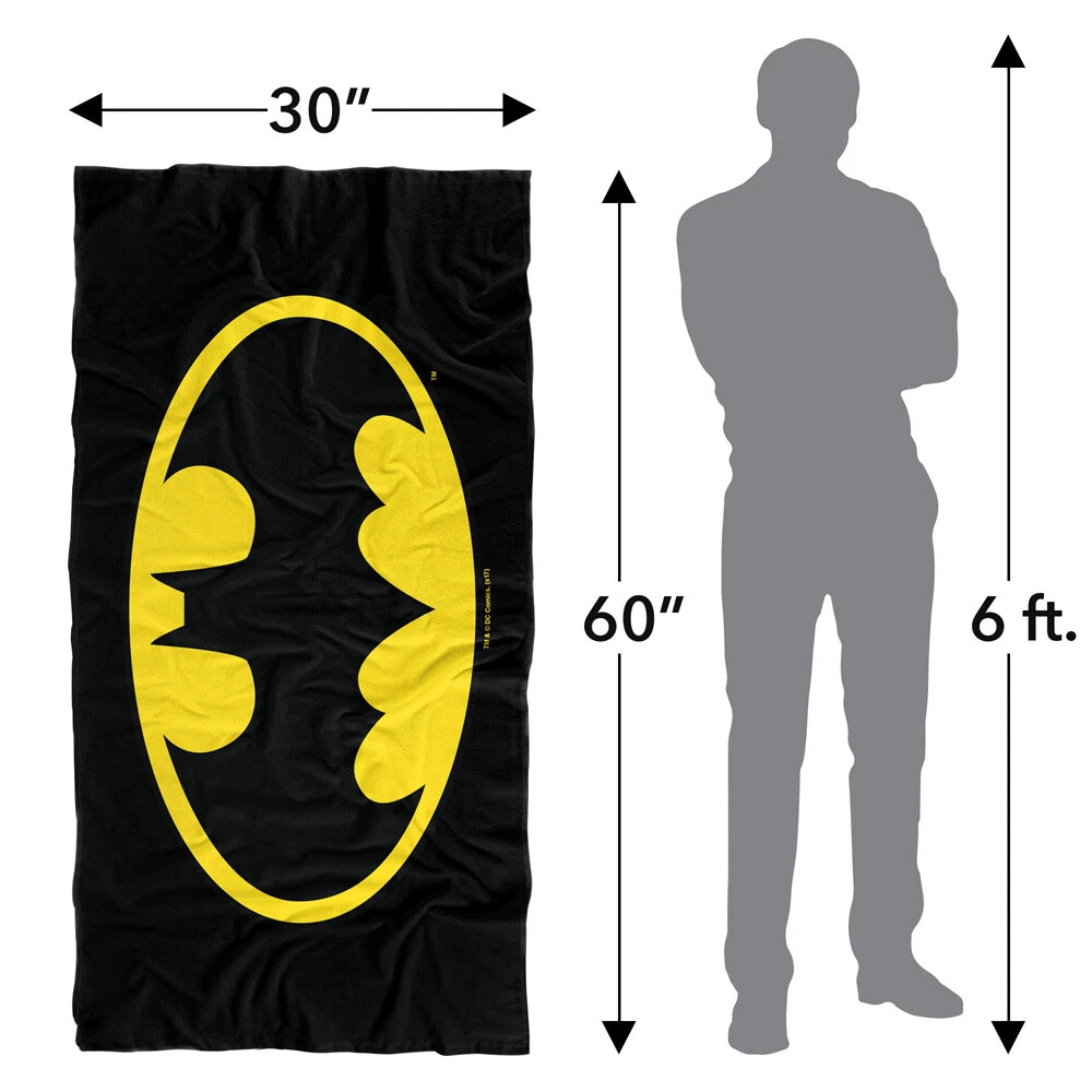 Batman Classic Logo Officially Licensed Beach Towel 30"x60"