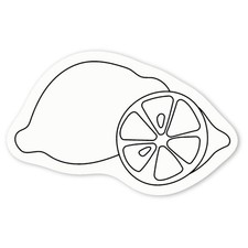 Aufkleber Sticker "Zitrone & Limette" (DW025680)
