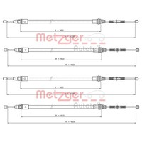 2X Metzger Handbremsseile Passend FüR Smart Fortwo Links+Rechts