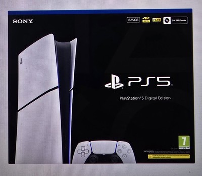 PlayStation 5 Digital Edition (Modellgruppe - Slim) 825GB - Weiß Brandneu Versiegelt