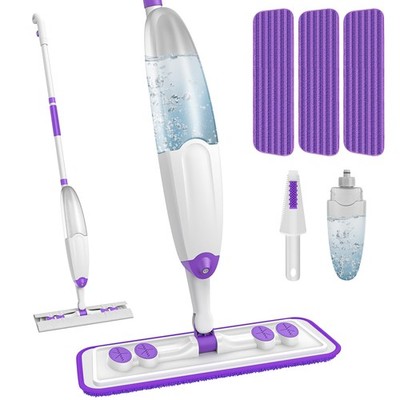 Spray Mop for Floor Cleaning: Wet Dry Mop with Microfiber Washable Reusable P...