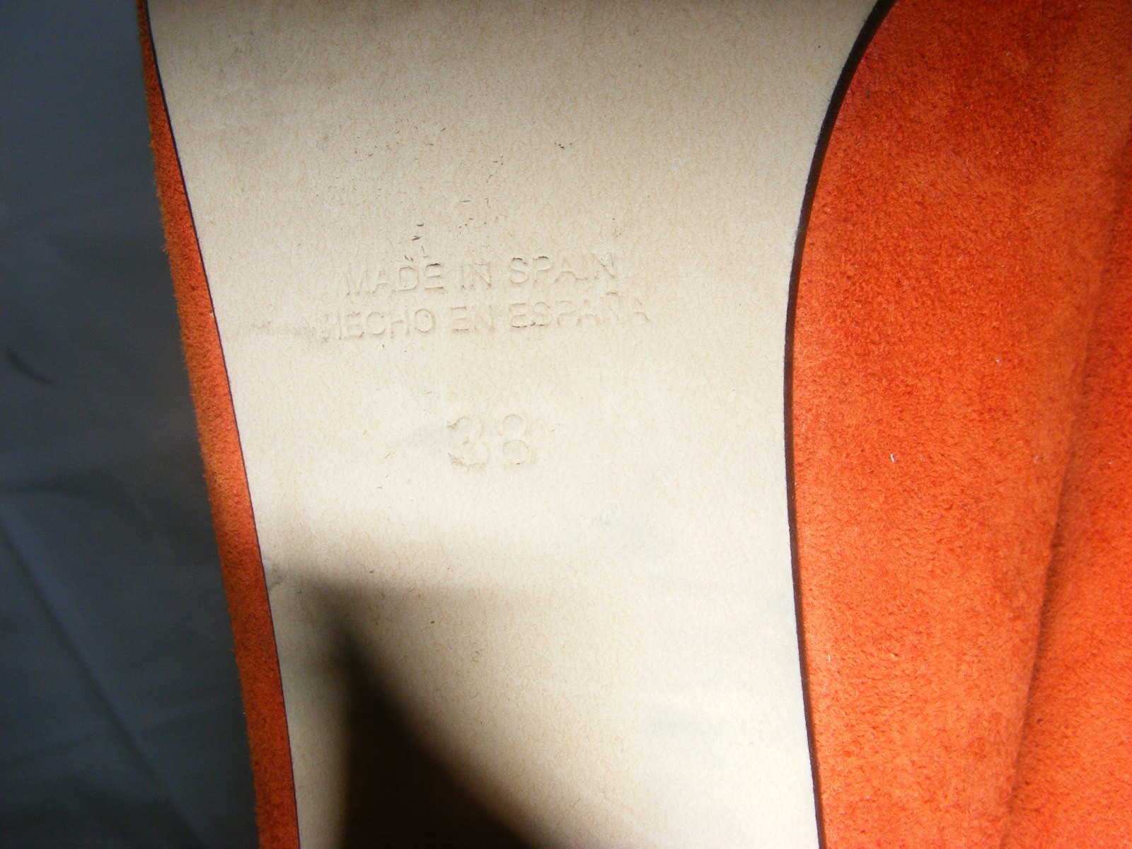 Matching Set OFFICE Orange Snake Print Heels UK 5 & TOPSHOP Envelope Clutch Bag image 6