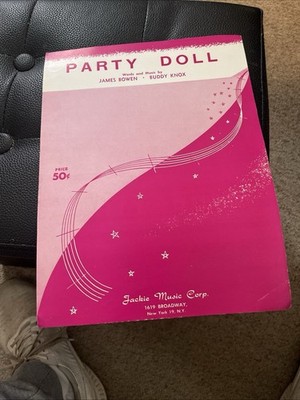 Vintage Sheet Music - 1957 Party Doll by James Bowen & Buddy Knox