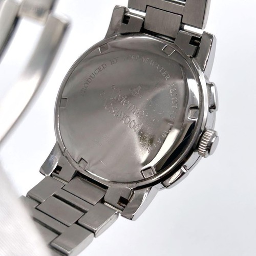 Vivienne Westwood Chrono Watch Kiss Me Once Silver Black - Picture 7 of 7