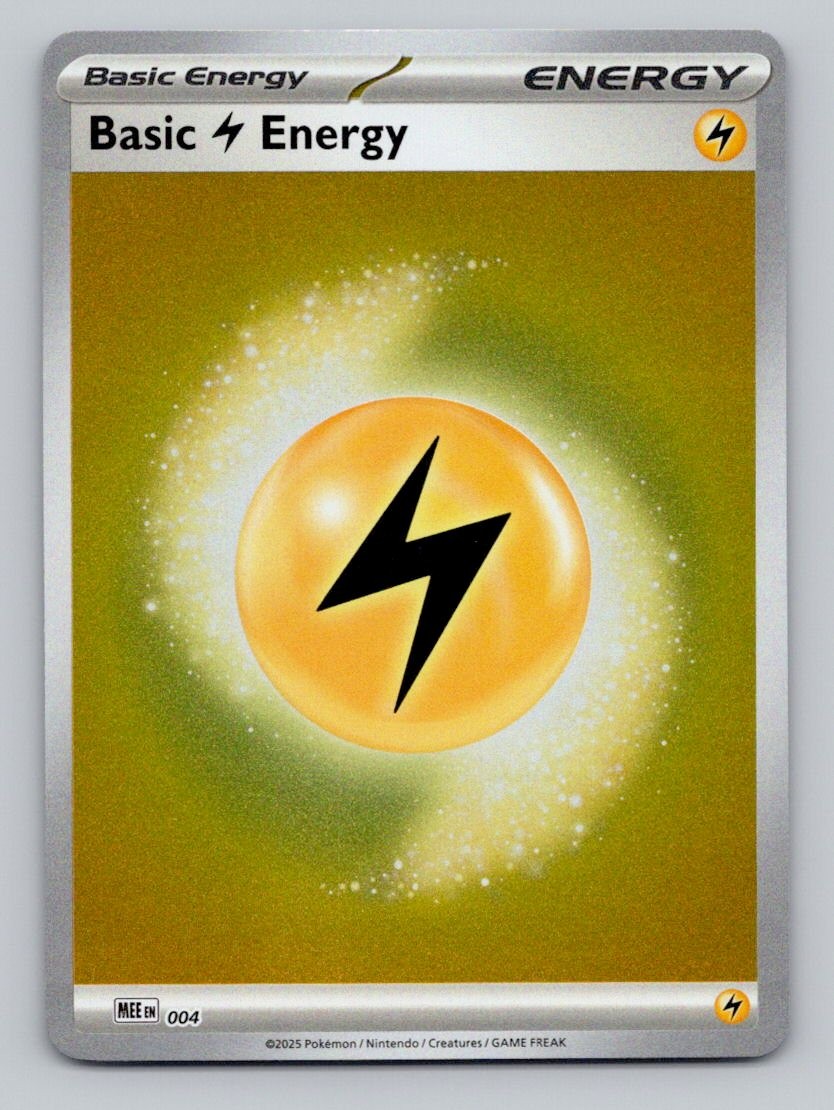 Basic Lightning Energy 004 Mega Evolution Energies Pokemon Reverse Holo NM