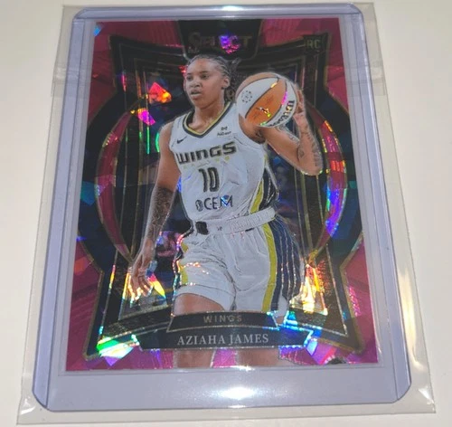 2025 Panini Select WNBA - Concourse Aziaha James #76 Pink Ice Prizm (RC)