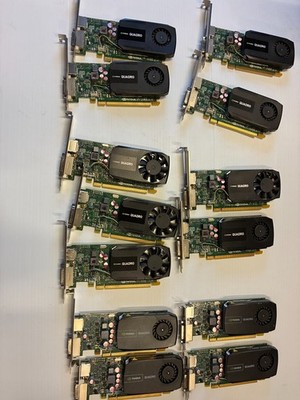 Lot of 28 NVIDIA Quadro 600/K600 K620 1GB DDR3 PCIe Video Cards