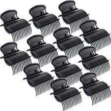Hot Roller Clips Hair Curler Claw 1 Count Pack of 12 , Black