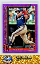 2025 Topps #3 Lane Thomas Purple Rainbow Foil #/250