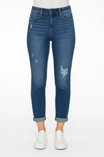 Judy Blue Slim Fit Distressed High Rise Jeans Women’s Size 5/27 Cuffed JB82204DK