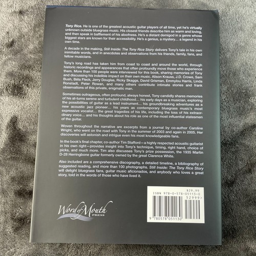 Still Inside Tony Rice Story Tim Stafford Caroline Wright HC DJ SIGNED Tony Rice - Picture 17 of 17