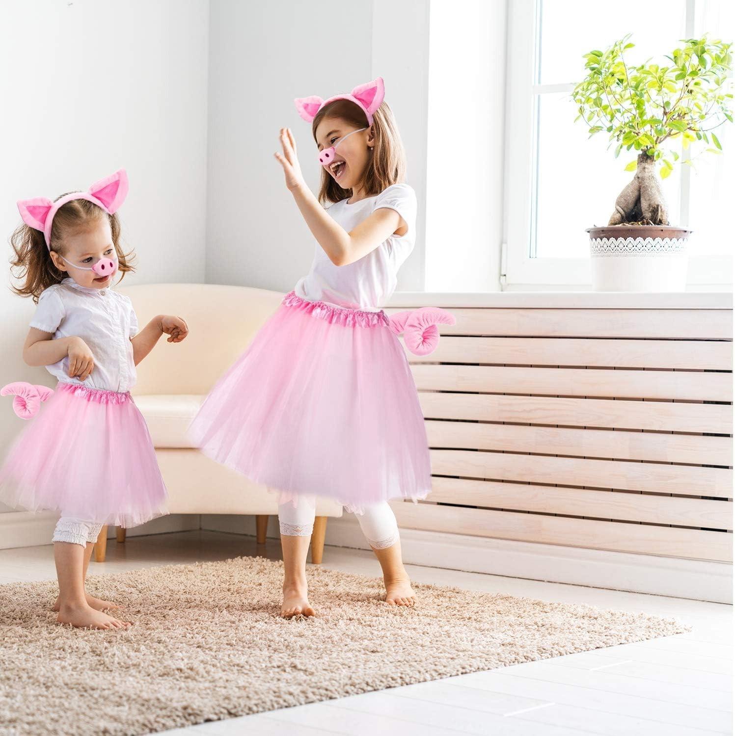 Pig Costume Set Pig Tutu Skirt Animal Fancy Costume Kit Accessories for Kids ...