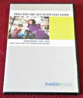 Thao and the Get Down Stay Down RARE OOP Baeble Music DVD November 5th 2009