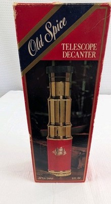 old spice tobacco Old Spice Telescope Decanter After Shave in Box FULL 6 fl oz. READ