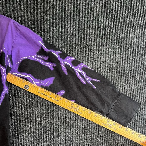 Vintage 90s Brooks & Dunn Purple Lightning Western Shirt. Sz 16-34 - Picture 15 of 16