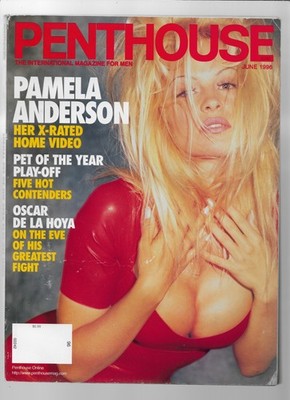 Penthouse June 1996 Pamela Anderson Oscar De La Hoya Pet of Year