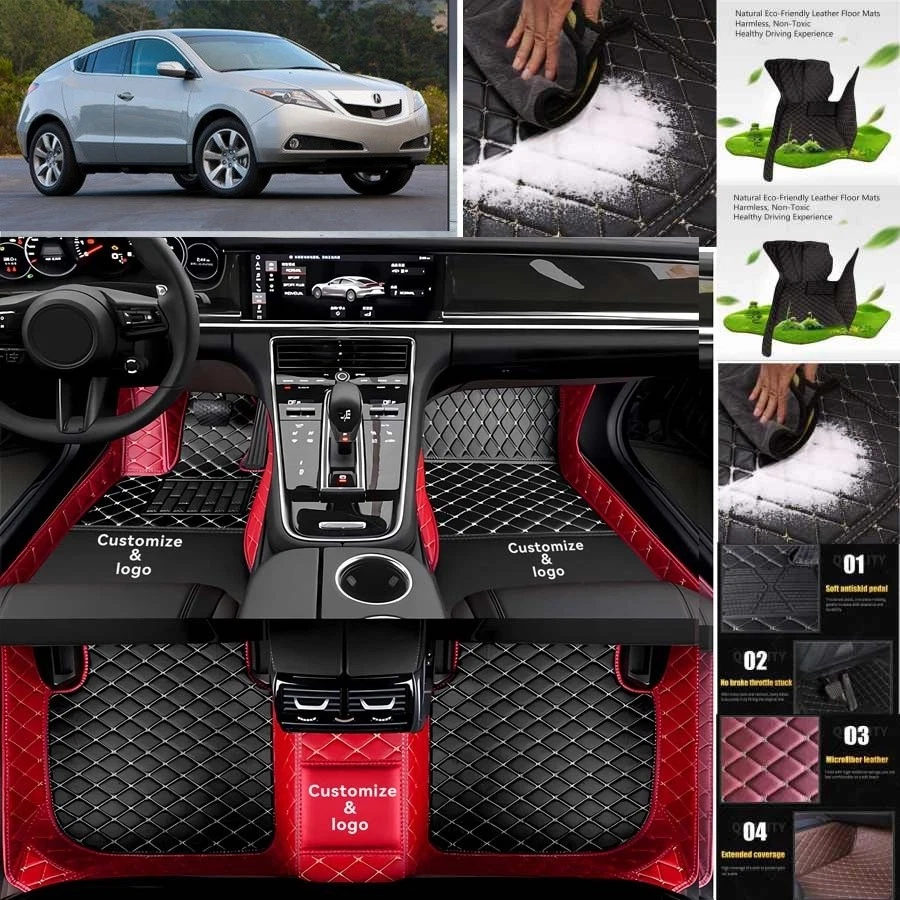 For Acura ZDX Car Floor Mats Luxury Waterproof Carpets Liners Interior Auto - Image 3 of 4