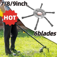 7/8/9inch Steel Wire Grass Trimmer Head Lawn Mower Brush Cutter Weed Eater 1PC