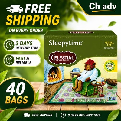 Celestial Seasonings Sleepytime Caffeine-Free Herbal Tea Bags (40 Count)