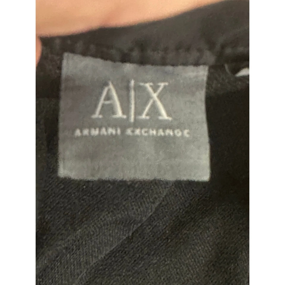 Pantalones Cortos Armani Exchange Negro Cremallera Talla Mediana Foto 3 de 4