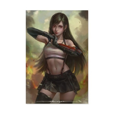 Anime Tifa Lockhart Final Fantasy VII Paper Poster 210 GSM V16