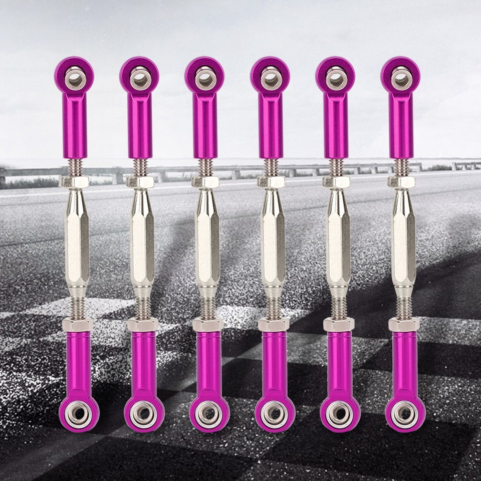 RC Spurstangen Set – 6 Teile, 81-96 Mm Einstellbar, Aluminiumlegierung, Für 1/10 RC Autos
