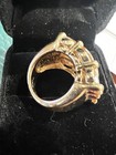 LADIES COCKTAIL RING GOLD TONE SIZE 5 — photo 4