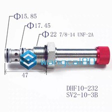 SV2-10-3B 2-Position 3-Way Solenoid Valve Hydraulic Cartridge Threaded DHF10-232