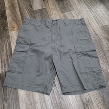 Levi's Knit Cargo Shorts 42 Gray 9" Inseam 100 Cotton