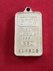 Vintage Citra SBC 999 fine silver  5 gram bar pendant .999