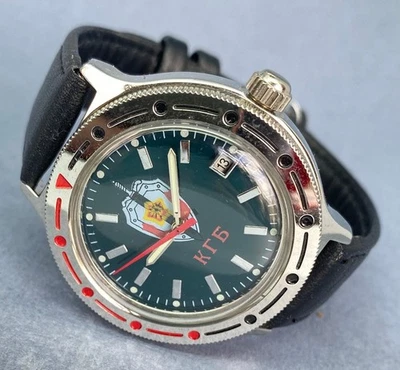 Montre Vostok Komandirskie Russe Mécanique Pour Homme - Boîtier Doré 40mm - Neuf Sans étiquette