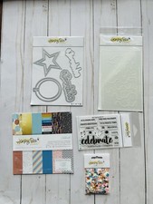 Honey Bee Birthday Stamp, Dies, Stencil And Paper Set