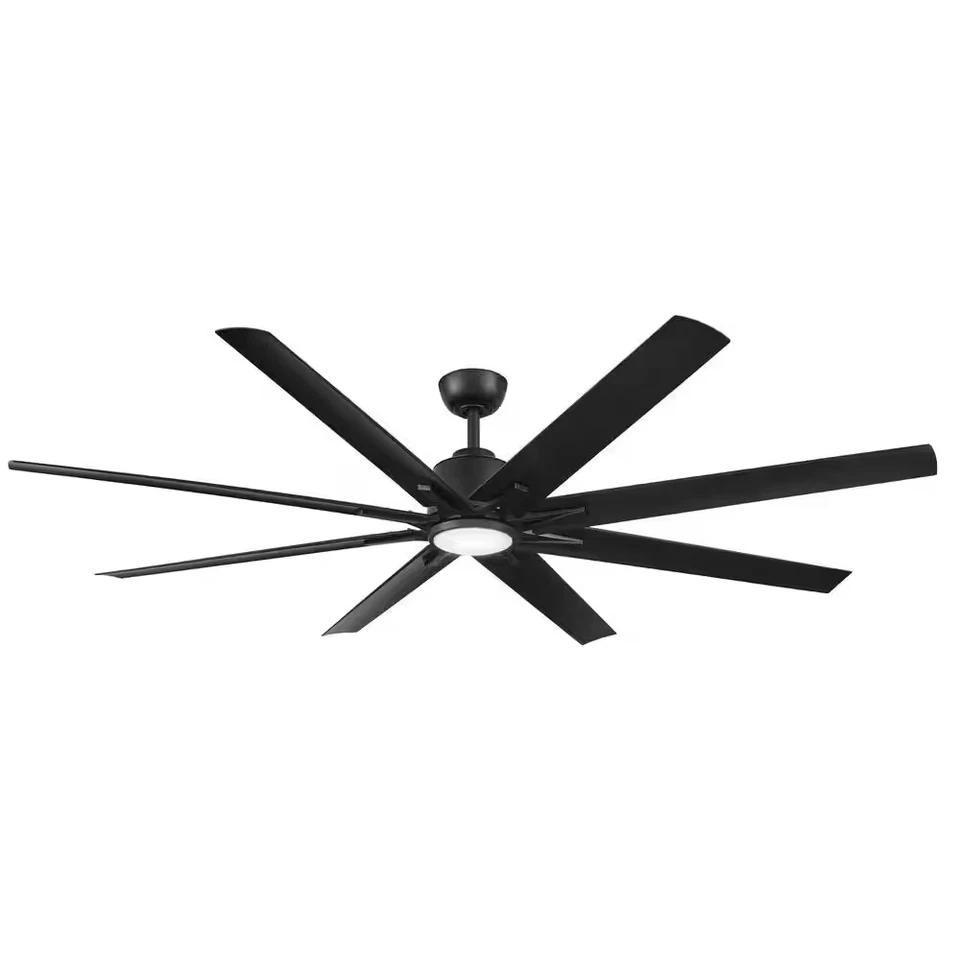 Home Decorators Collection Kensgrove II 72 in. Smart Indoor/Outdoor Matte Black