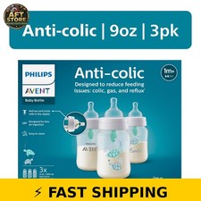 Philips Avent Anti-colic Baby Bottle with AirFree Vent 9oz 3pk