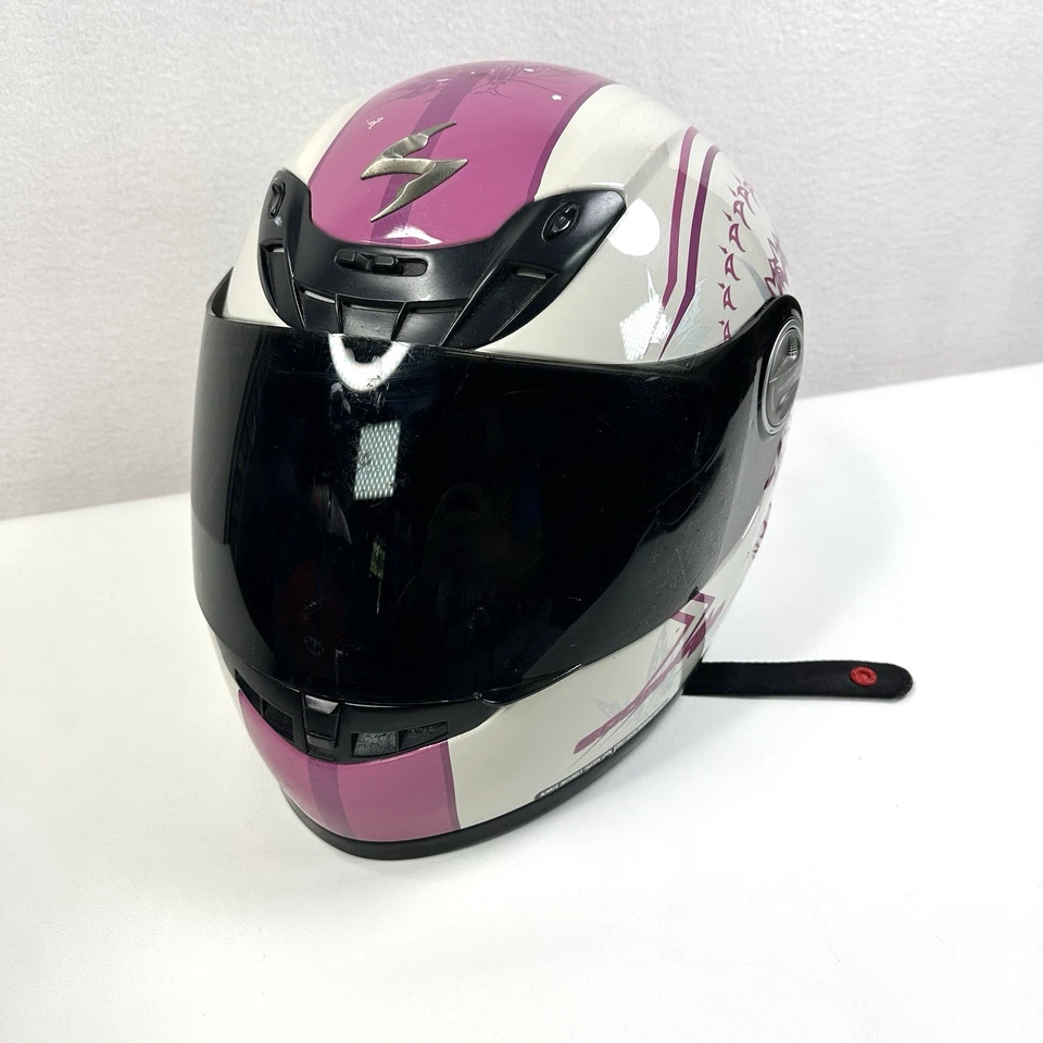 Scorpion EXO-400 Women's Motorcycle Pink Helmet Paradise Full Face Snell Small - Image 2 of 4