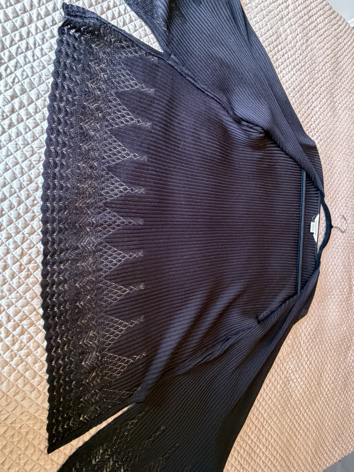 Exclusively Misook Lightweight Open Front Black C… - image 7