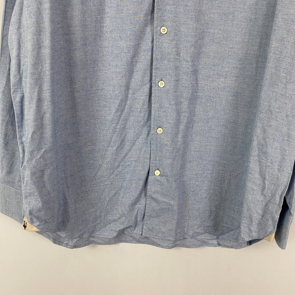 Maserati Button Up Long-Sleeve Shirt Blue Size XL Logo Long Sleeve - Image 3 of 4