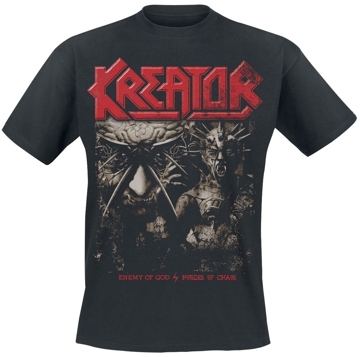 Футболка Kreator Herren Enemy Of Chaos schwarz Band-Товары Группы 4590₽