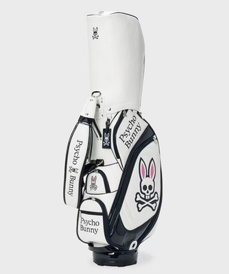 Psycho Bunny ORIGINAL SP Cart Golf Bag White 2026 9 x 46in 5-way