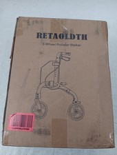 Premium 3 Wheel Rollator Walker for Seniors, Lightweight Foldable