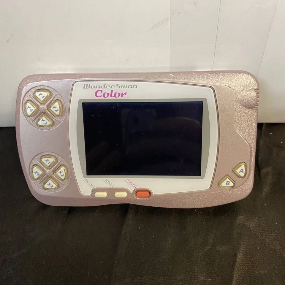 WonderSwan Color Console Pearl Pink Box Manual Junk Bandai - Image 3 of 4