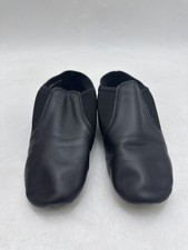 Stelle Jazz Shoes for Girls and Boys Slip-On Leather Dance Shoes SJ05 - BLACK